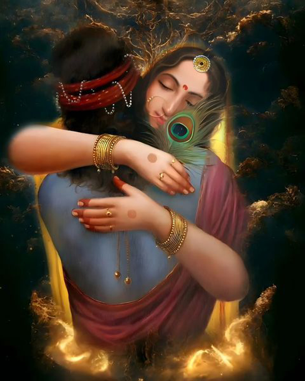 radha with krishna